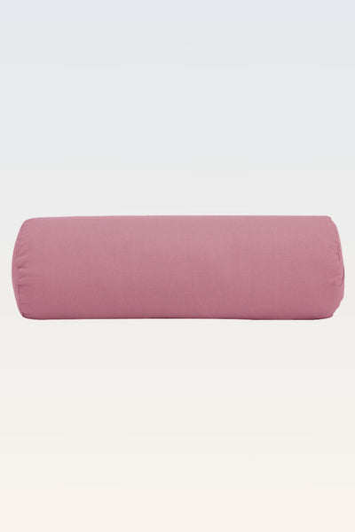 Cotton Yoga Bolster – Round - Dusty Rose