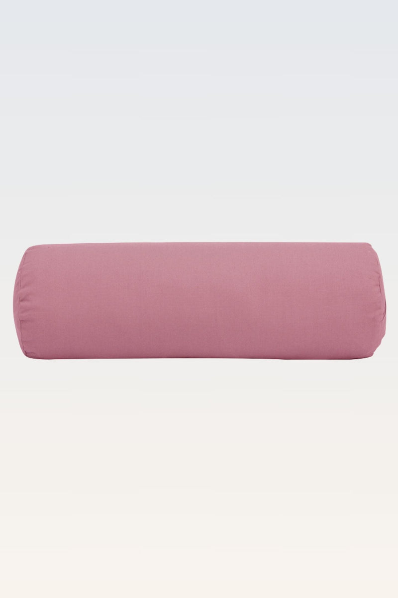 Cotton Yoga Bolster – Round - Dusty Rose