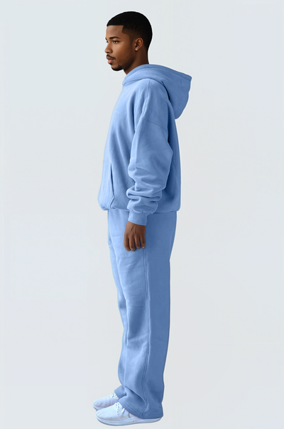 U Moon Dento Sweatshirt Oversize Fleece + Hoodie - Ocean