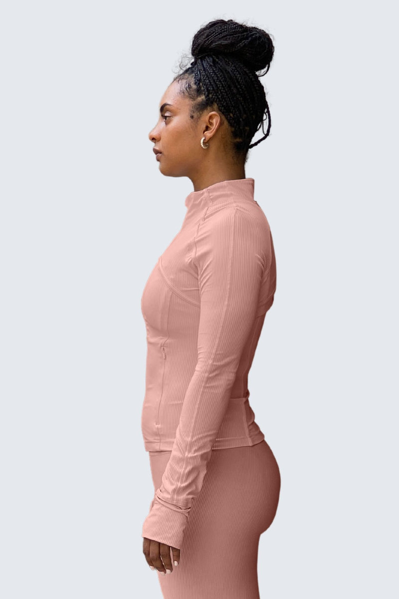 Rumi Earth W SunRib Fit Jacket - Coral Light