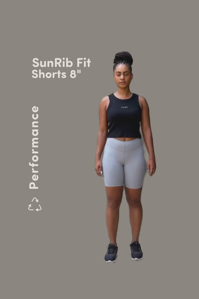 Rumi Earth W SunRib Fit Shorts 8" - Stone