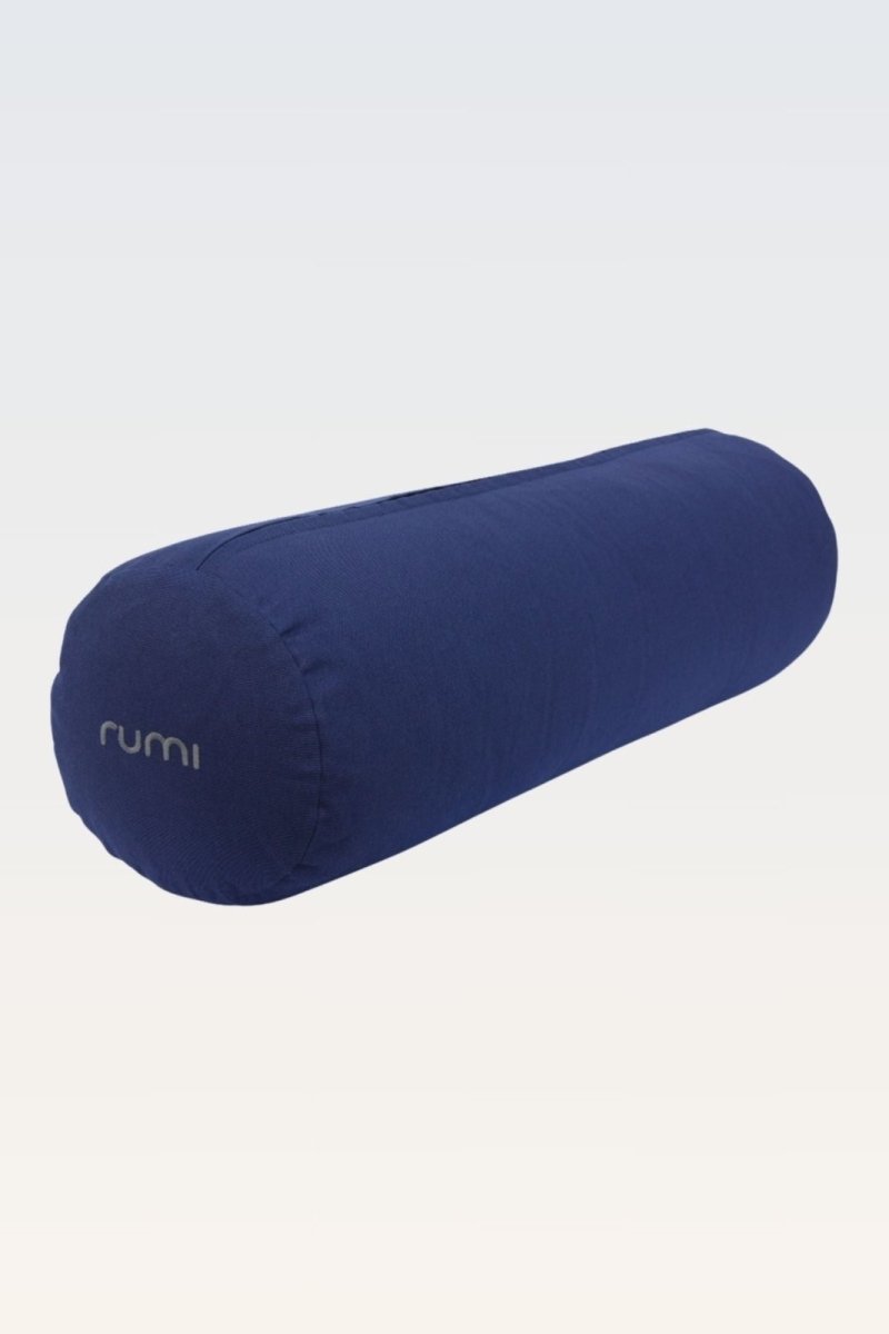 Rumi Earth - Cotton Yoga Bolster – Round - Midnight - RU - YCB - RD - MT - Yoga Props