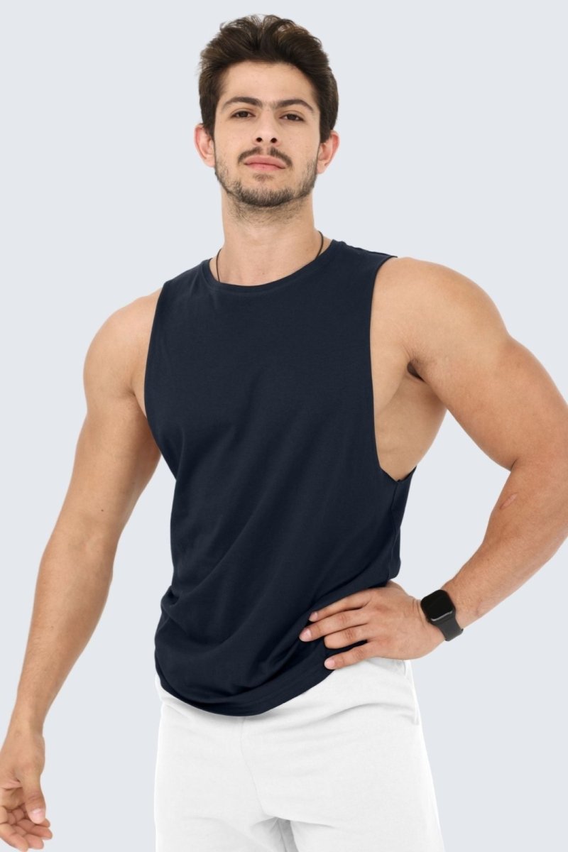 Rumi Earth - M Moon Air Muscle Tank - Midnight - R531240MTP - Tops