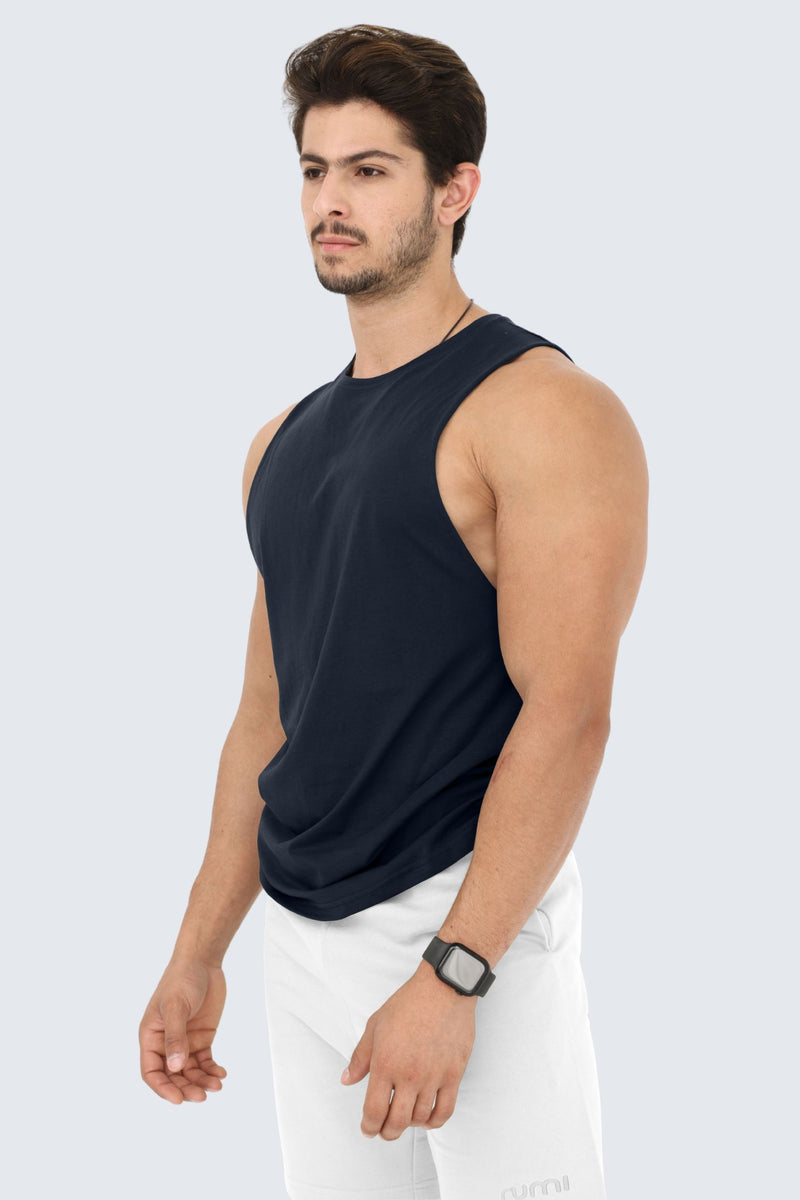 M Moon Air Muscle Tank - Midnight